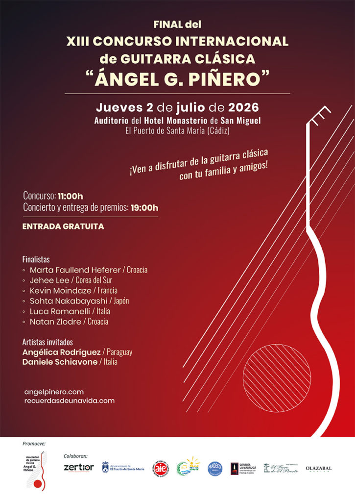 cartel final III Concurso Guitarra Angel Piñero